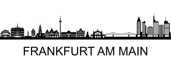 Frankfurt, Skyline - obrazy, fototapety, plakaty