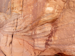 landscape with colorful sandstone cliff wall, suitable for background
