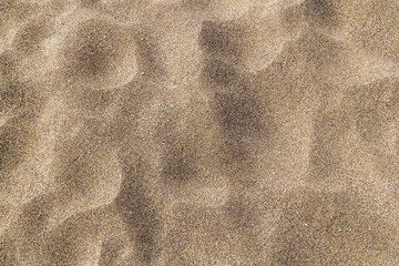 Close-up beach sand in the summer.Dune-shaped .Desert.