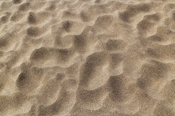 Close-up beach sand in the summer.Dune-shaped .Desert.