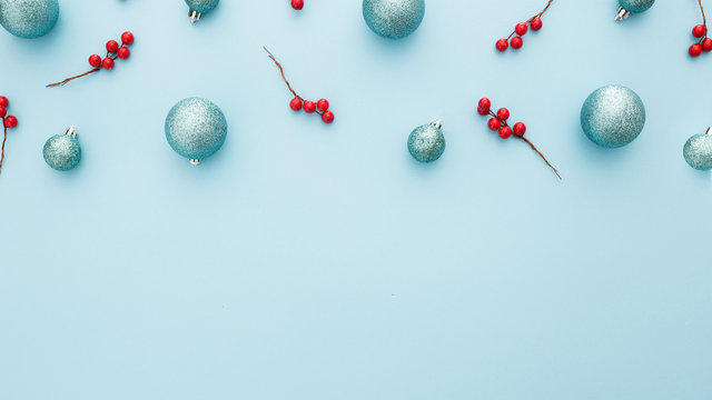 elementos de la navidad con espacio para texto