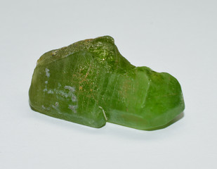 Peridot raw gemstone crystal