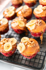 Baking banana bread