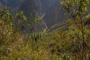 Andes. View from the Machupicchu mountain
