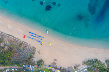 Vue aérienne plage Palau