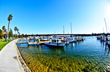 Fototapeta premium boats in harbor