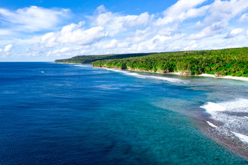 Eua island in Kingdom of Tonga aerial photography