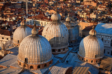 Saint Mark's Basilica View from Campanile di San Marco Venice Italy