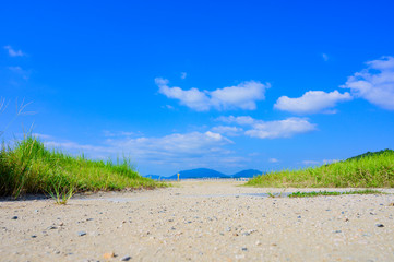 夏の西山海水浴場【山口県下関市】