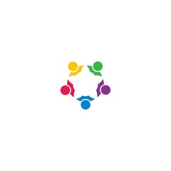 community logo template vector icon design