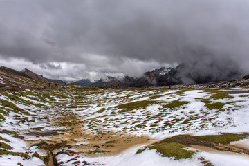Snow covered Rainbow Mountains and Surroundings (Peru)