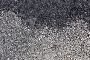 New and old road pavement texture background