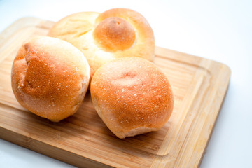 Fototapeta na wymiar bread, fresh loaves in the foreground