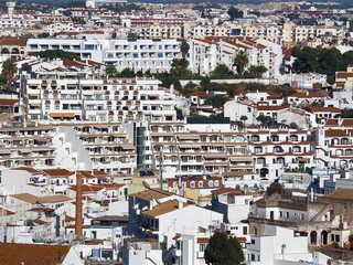 Fototapeta premium Aerial view of the city of Albufeira in Portugal