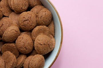 Pepernoten cookies for traditional Dutch feast called Sinterklaas.