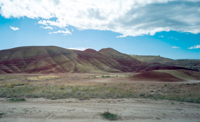 Awesome images of the colorful well preserved John Day Fossil Beds Painted Hills Overlook Area in Mitchell, Oregon.