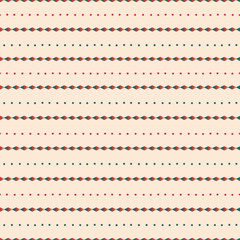 Seamless pattern with ethnic ornamental colourful stripes