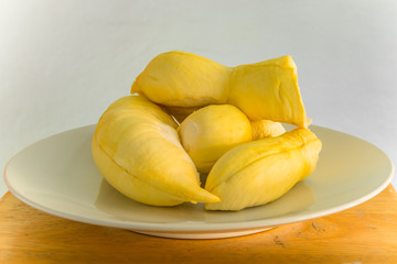 Durian on a plate