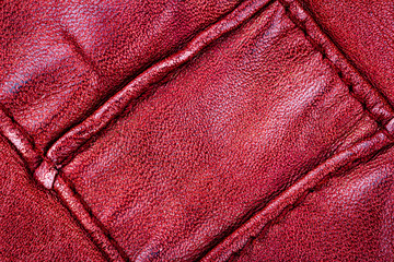 Fototapeta premium Red leather texture background