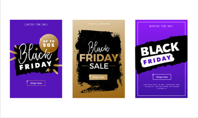 Obraz premium Modern Black Friday grunge badge deal label, promo banner with circle, star background. Price tag badge, speech bubble