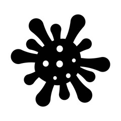 Danger bacteria vector icon illustration isolated on white background