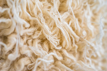 Cozy knitted wool closeup realistic macro photo