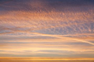 beautiful sunrise in the south of France