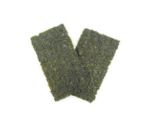 Japanese food nori dry seaweed or edible seaweed