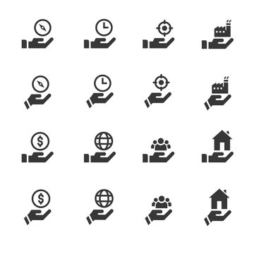 Hand Icons Vector , People, Holding, Management