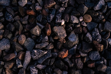 rail road stones  background 