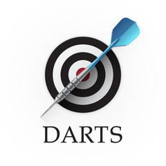 Darts game emblem