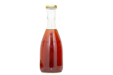 Red Wine home made in a bottle