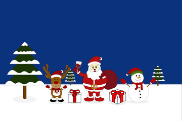 Santa Claus and friend.