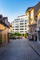 View on European square, Zagreb, Croatia, popular touristic destination