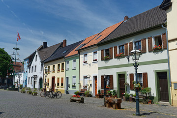 in der historischen Altstadt von Krefeld-Linn