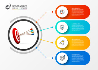 Infographic design template. Creative concept with 4 steps