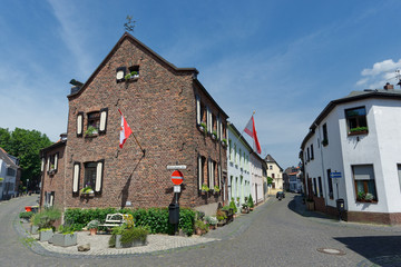 in der historischen Altstadt von Krefeld-Linn