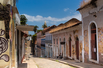 Centro Histórico de São Luís, Maranhão, Brazil - obrazy, fototapety, plakaty