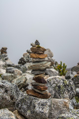 Cairn in the Andes mountains (Peru)