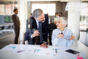 Fototapeta premium Meeting Corporate Success Business Brainstorming Teamwork Concept