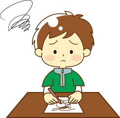 Child going to the desk