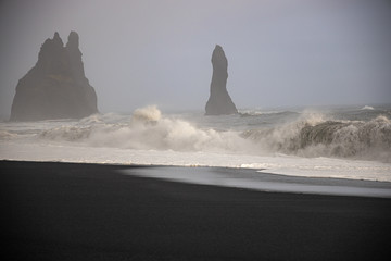 Black beach of Dyrholaey, Vik, Iceland