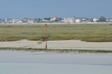 Le Crotoy view from Saint-Valery Somme Baie