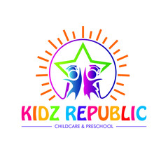 kids school logo with star
