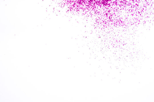 Glitter powder splash or burst isolated on white background © oum