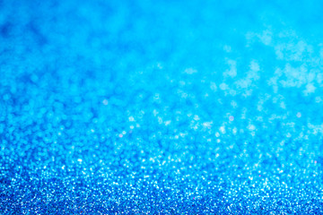 Fototapeta premium Defocused abstract blue color lights background,bokeh lights, celebration concept
