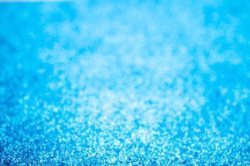 Obraz premium Defocused abstract blue color lights background,bokeh lights, celebration concept