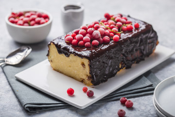 Traditional cottage  cheese cake from Lviv,  syrnik