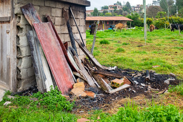 Waste, Garbage Accumulated on a Farm in Medellin, Antioquia / Colombia