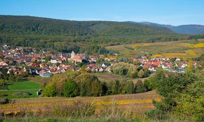 Fototapeta na wymiar Orschwihr im südlichen Elsass in Frankreich